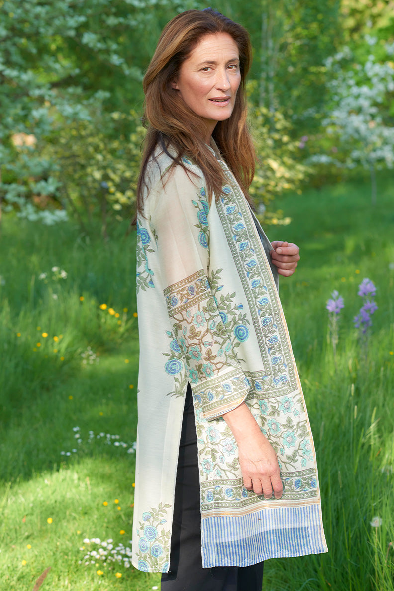 Chanderi Silk / Chamomile / UK 12-14