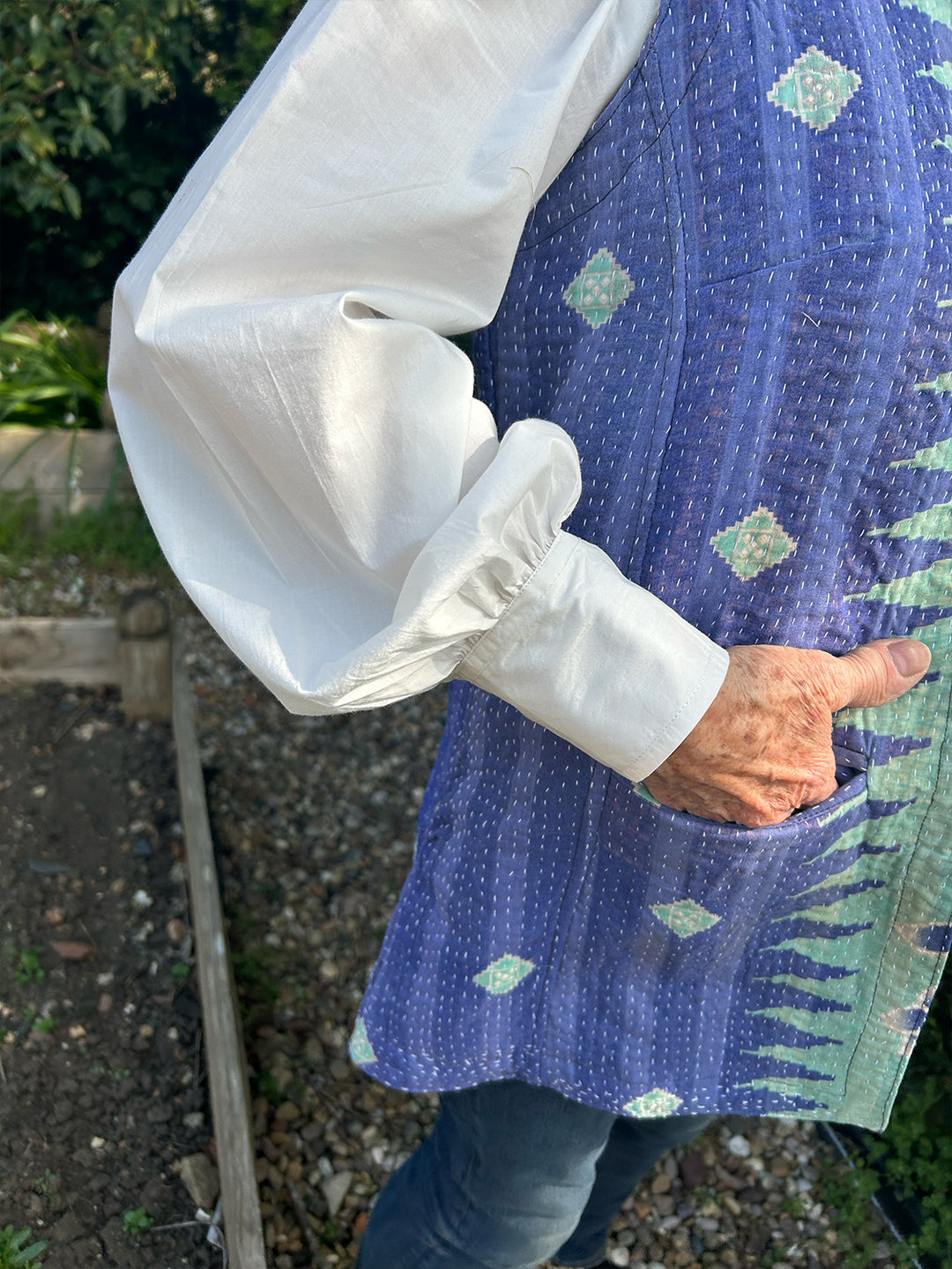 'Manora' White Cotton Shirt