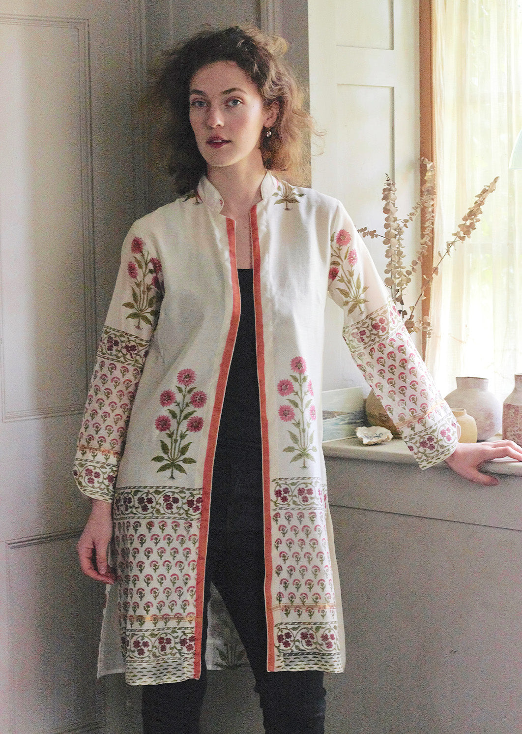 Chanderi Silk Marigold UK 10-12 - Main Image