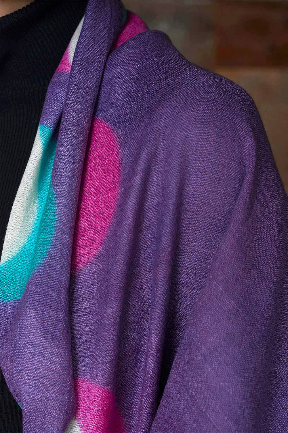 Pure wool Scarf | Purple Moon
