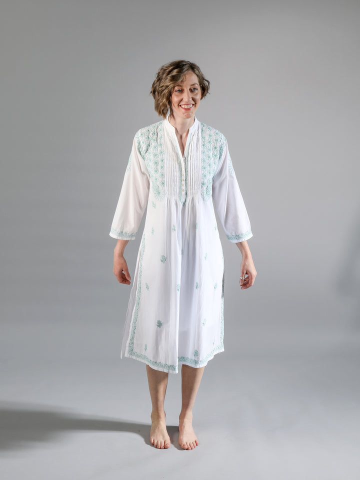 Cotton Kurta / Chikan Embroidery | Tania Llewellyn Designs