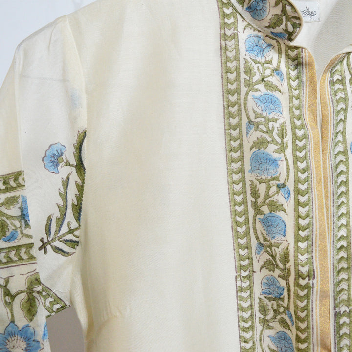 Chanderi Silk / Columbine / UK 10-12 | Tania Llewellyn Designs