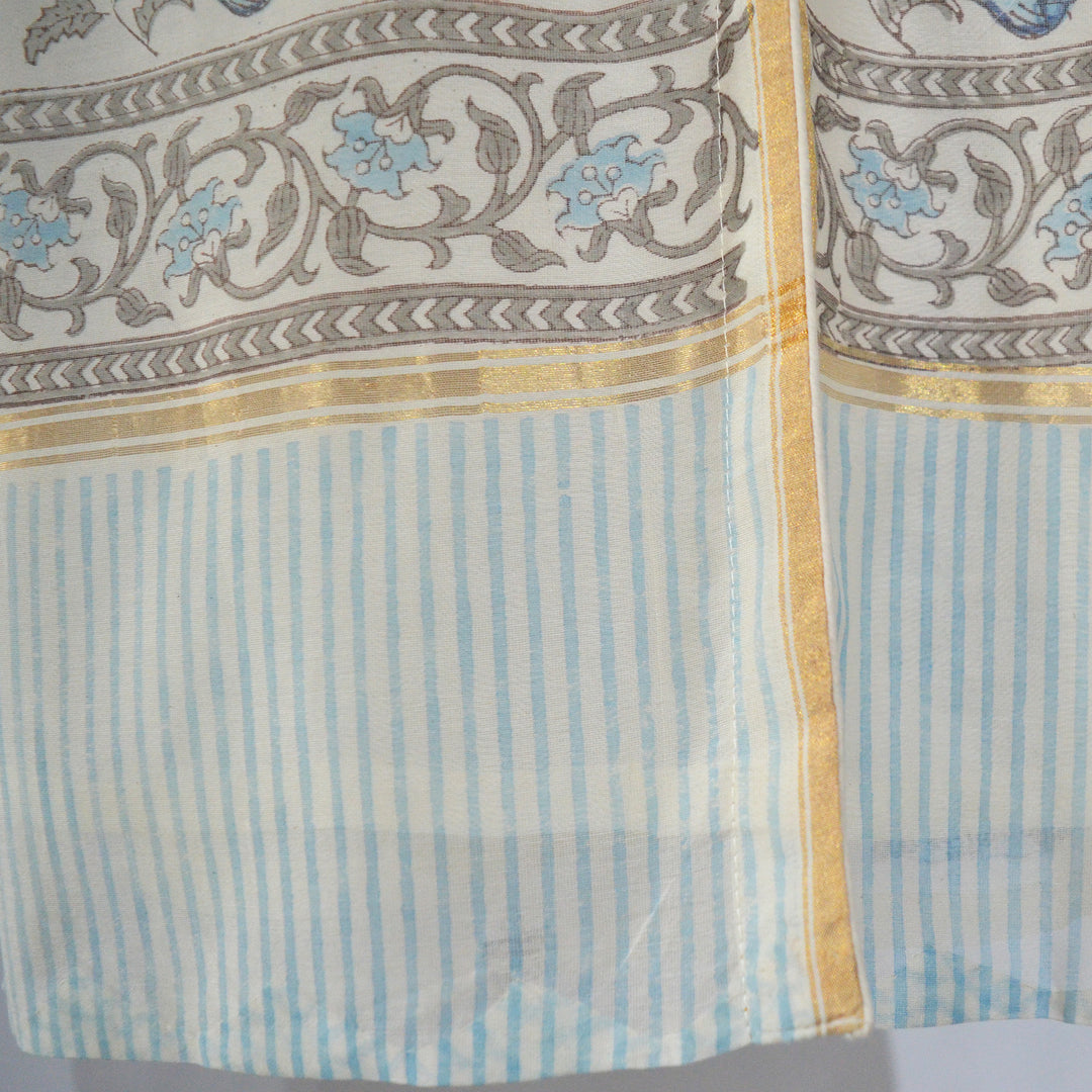 Chanderi Silk / Iris / UK 12-14 | Tania Llewellyn Designs