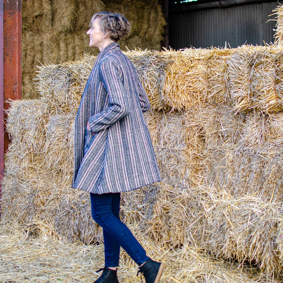 'Nika' Hand-woven | Midnight Stripes *SAMPLE*