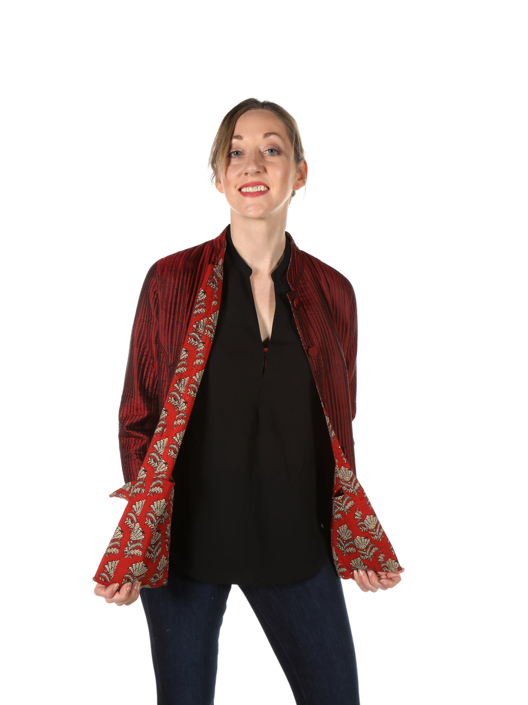 'Opera' Silk / Reversible / Rust | Tania Llewellyn Designs