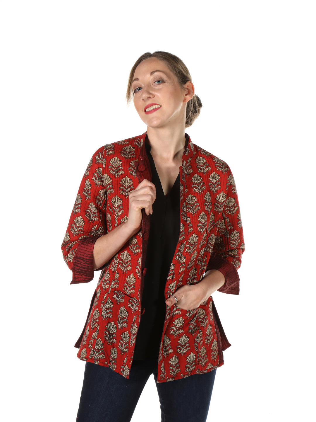 'Opera' Silk / Reversible / Rust | Tania Llewellyn Designs