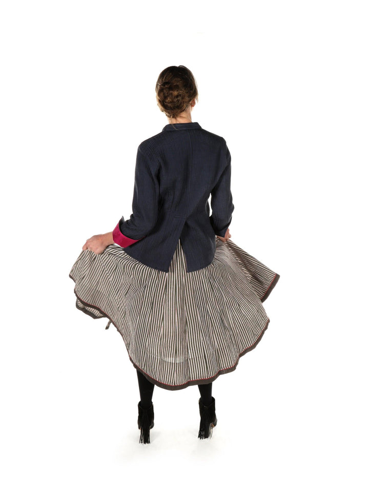 'Amani' Silk / Donkey Grey & Hot Pink | Tania Llewellyn Designs