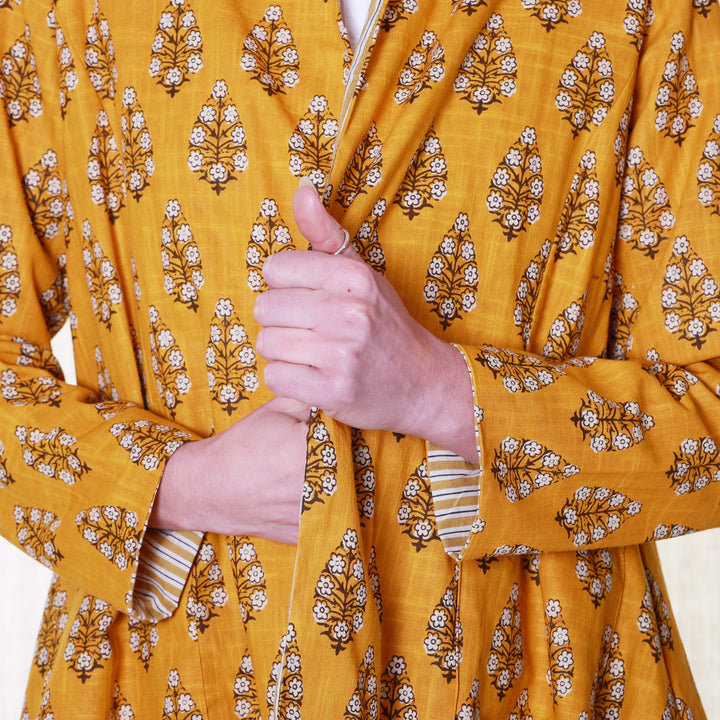 'Nika' Cotton Slub / Mustard | Tania Llewellyn Designs