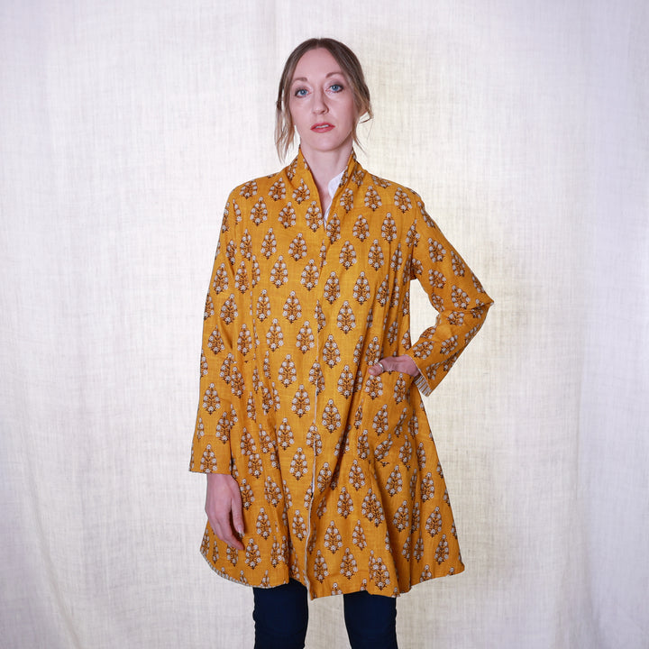 'Nika' Cotton Slub / Mustard | Tania Llewellyn Designs