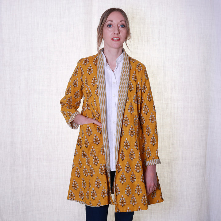 'Nika' Cotton Slub / Mustard | Tania Llewellyn Designs
