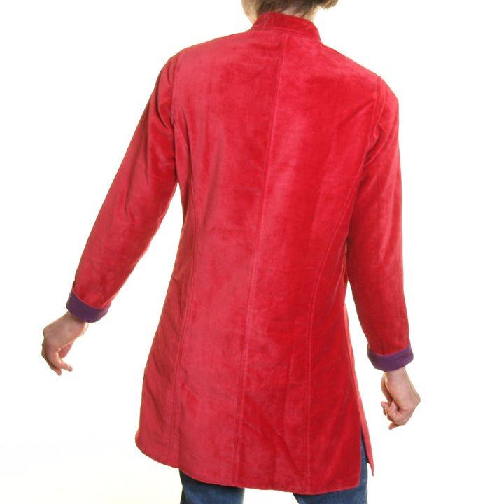'Sharwani' Plain Cotton Velvet Jacket