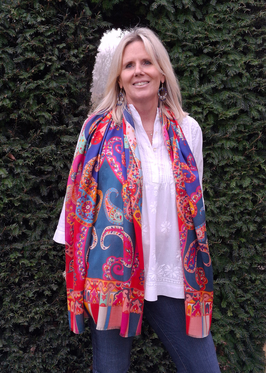 'Fiesta' Pure Silk Scarf