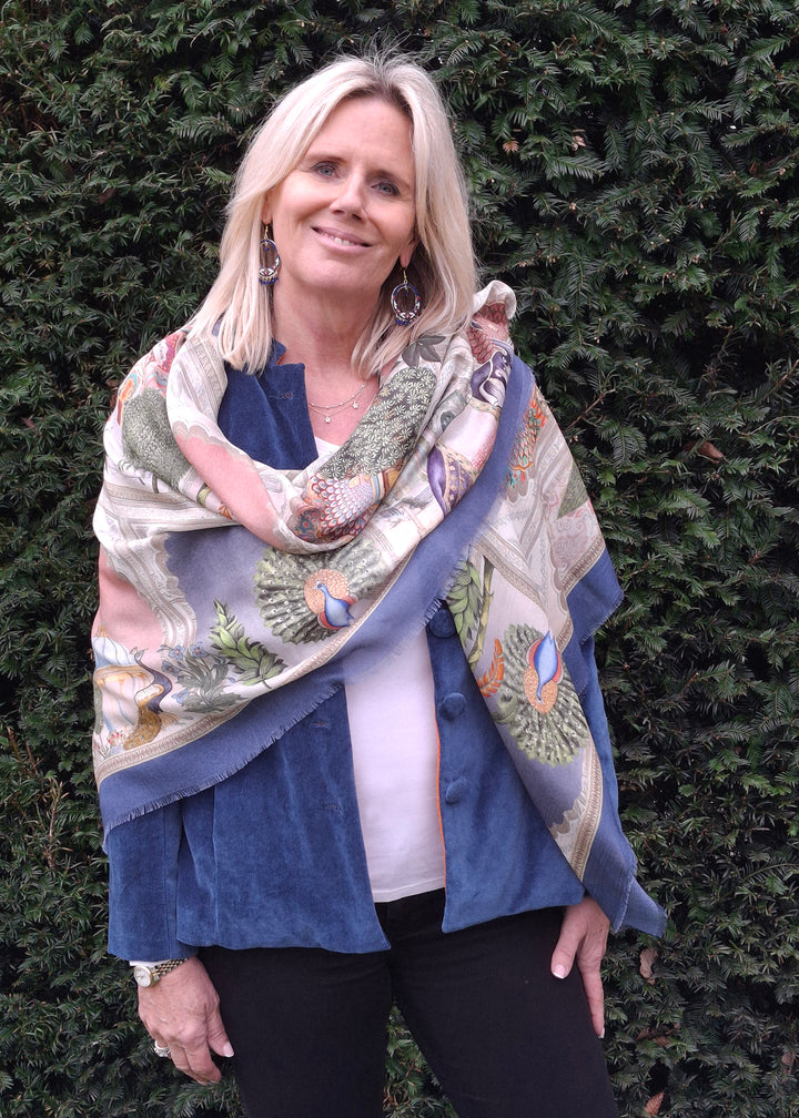 'Mahel' Fine Silk & Modal Scarf