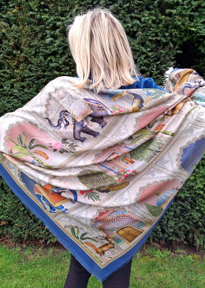 'Mahel' Fine Silk & Modal Scarf