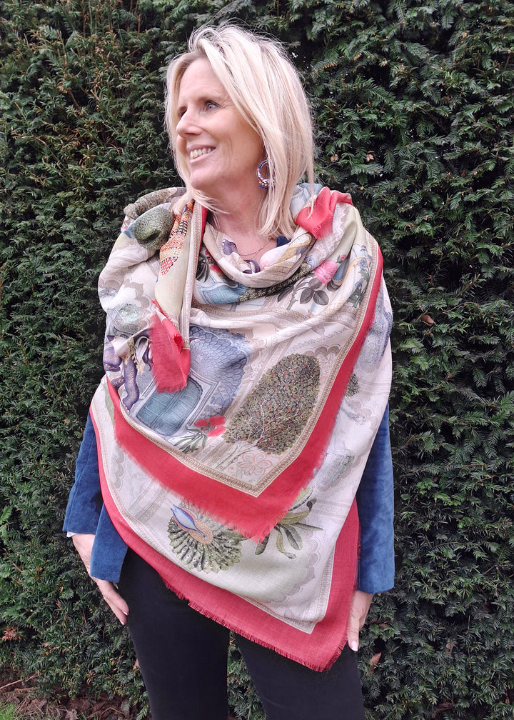 'Rambagh' Fine Silk & Modal Scarf