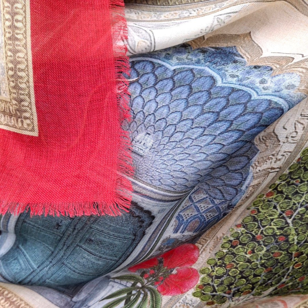 'Rambagh' Fine Silk & Modal Scarf