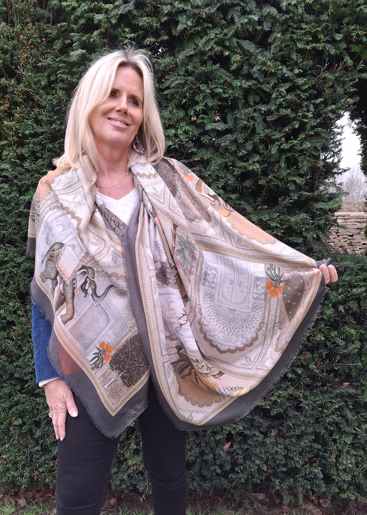 'Wind' Fine Silk & Modal Scarf