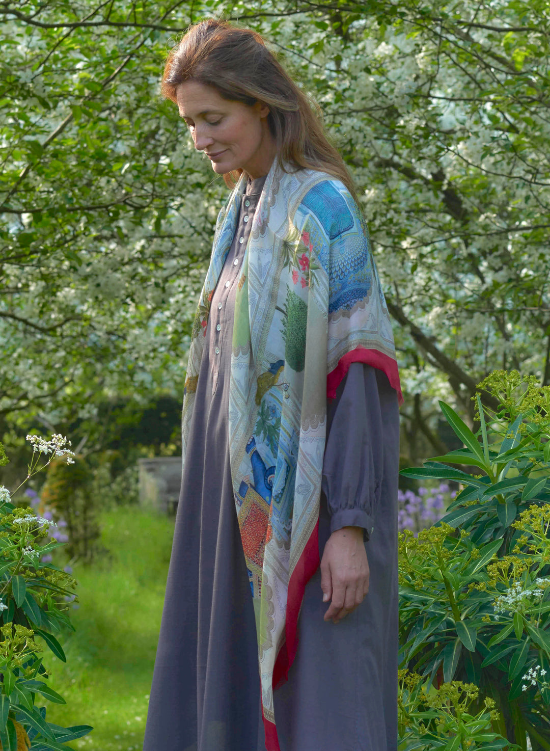 'Rambagh' Fine Silk & Modal Scarf