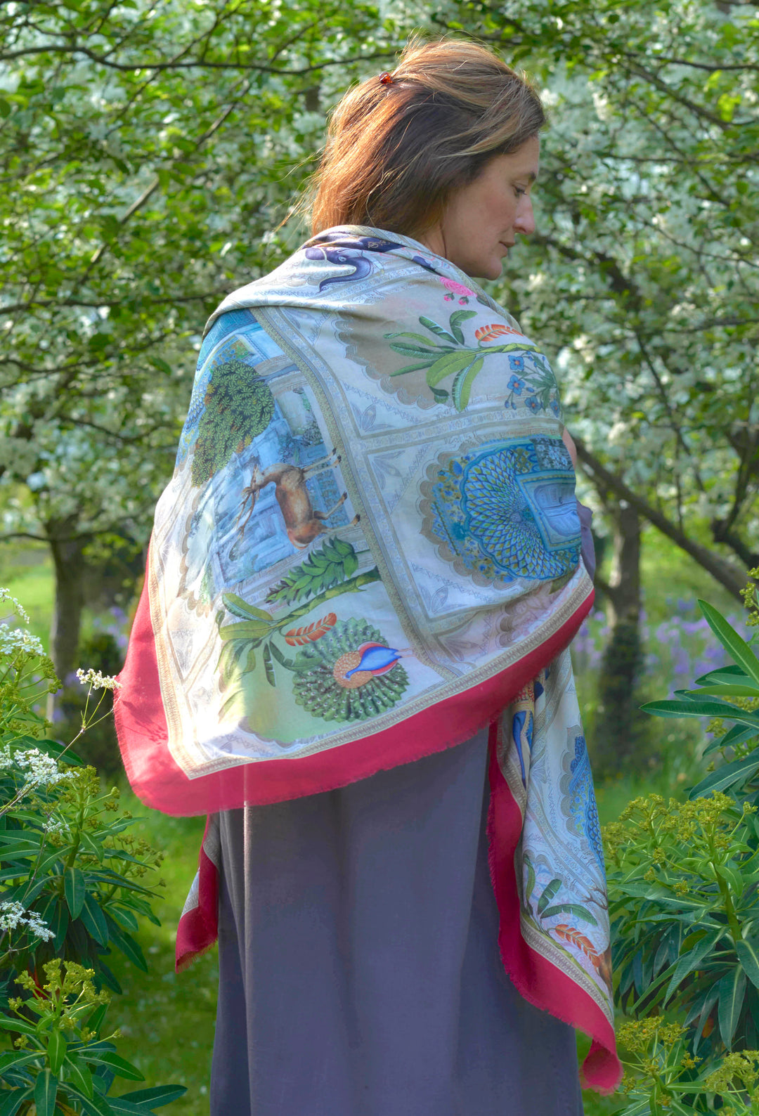 'Rambagh' Fine Silk & Modal Scarf