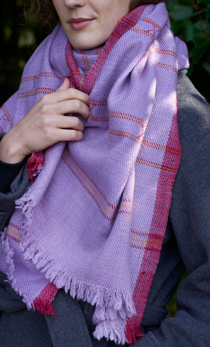 Pure wool Scarf | Mauve