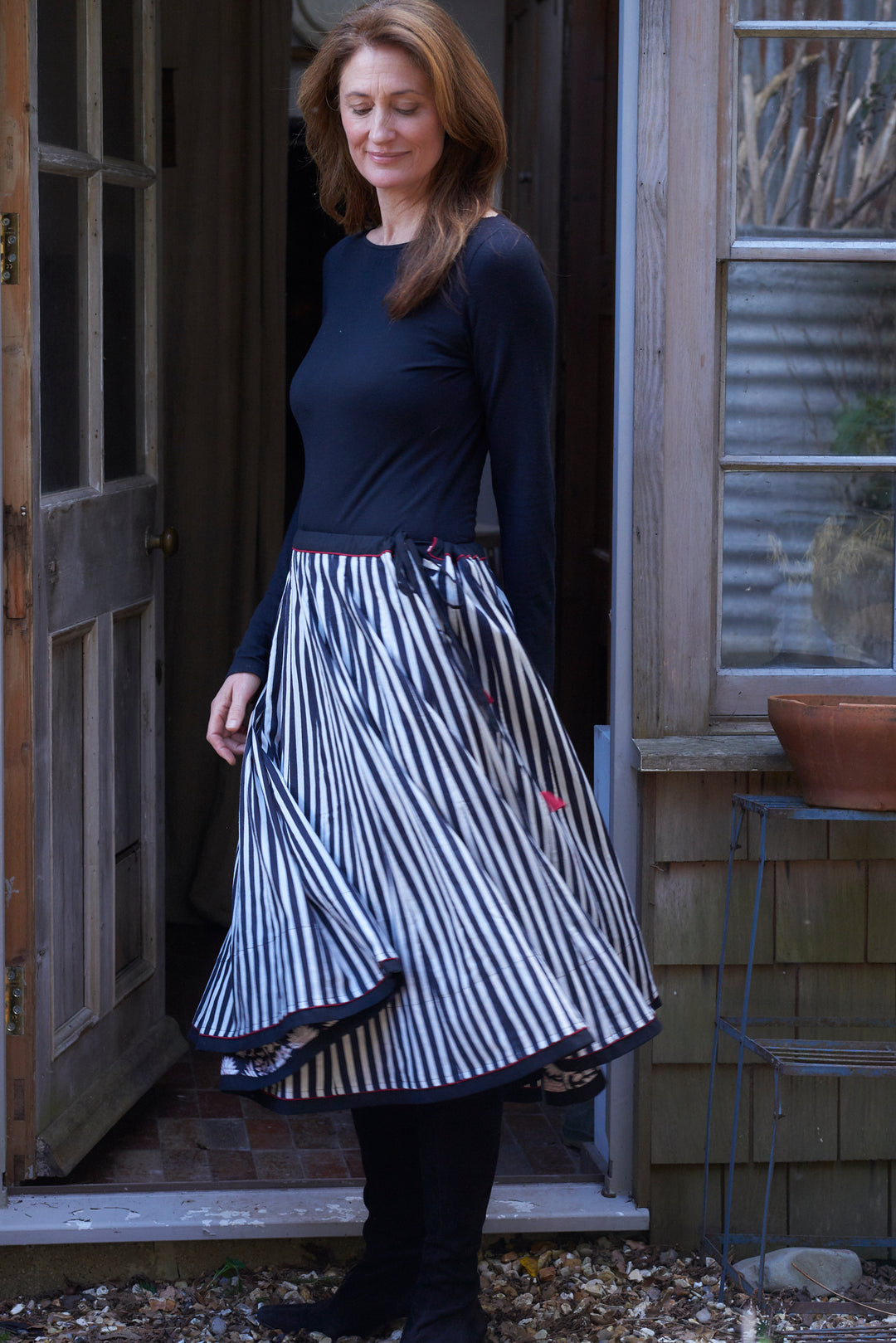 Cotton Skirt | Carnival Stripe