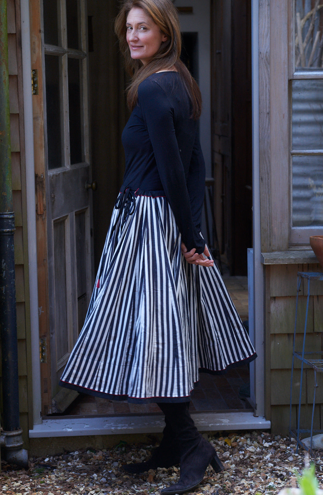 Cotton Skirt | Carnival Stripe