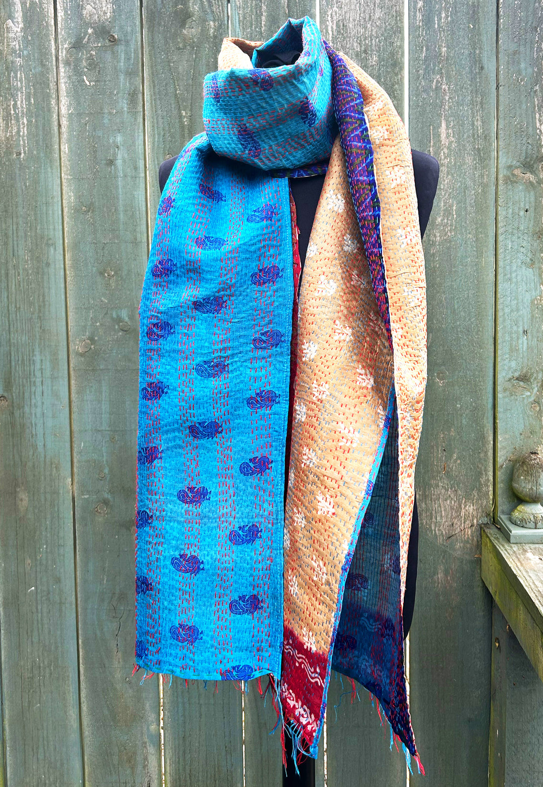 Silk Kantha Stole | Althea