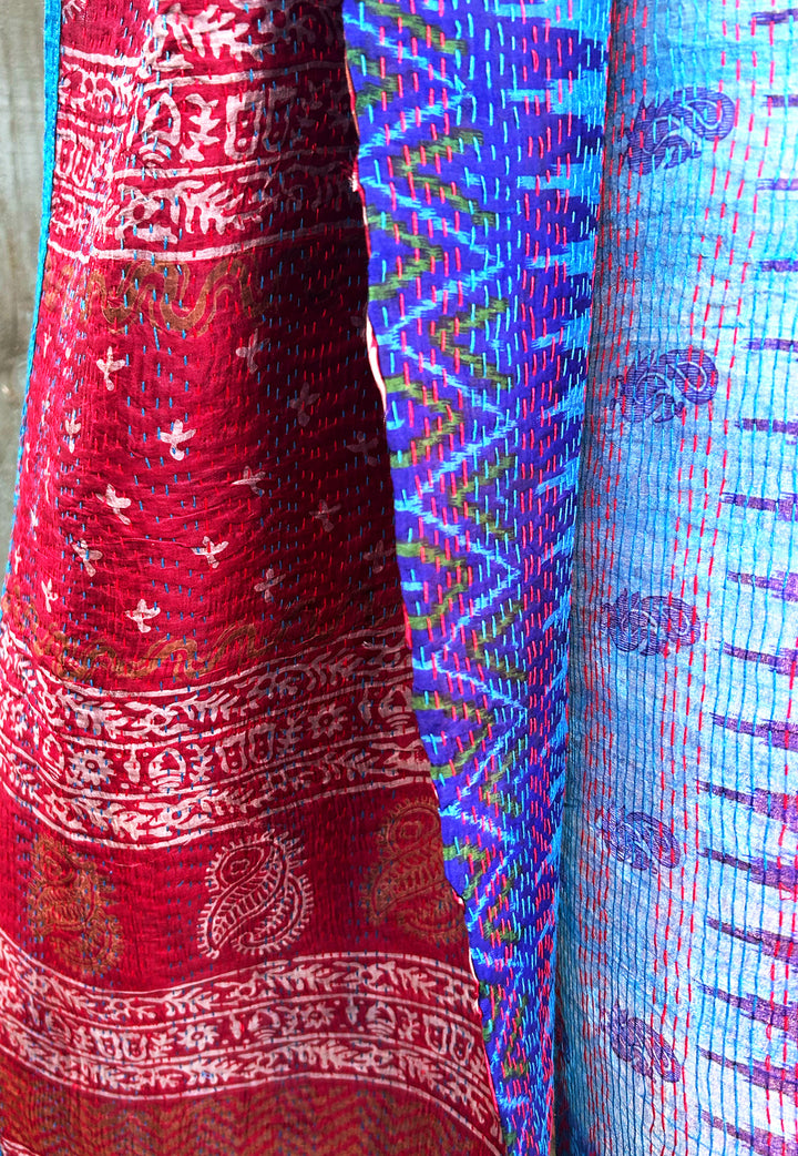 Silk Kantha Stole | Althea