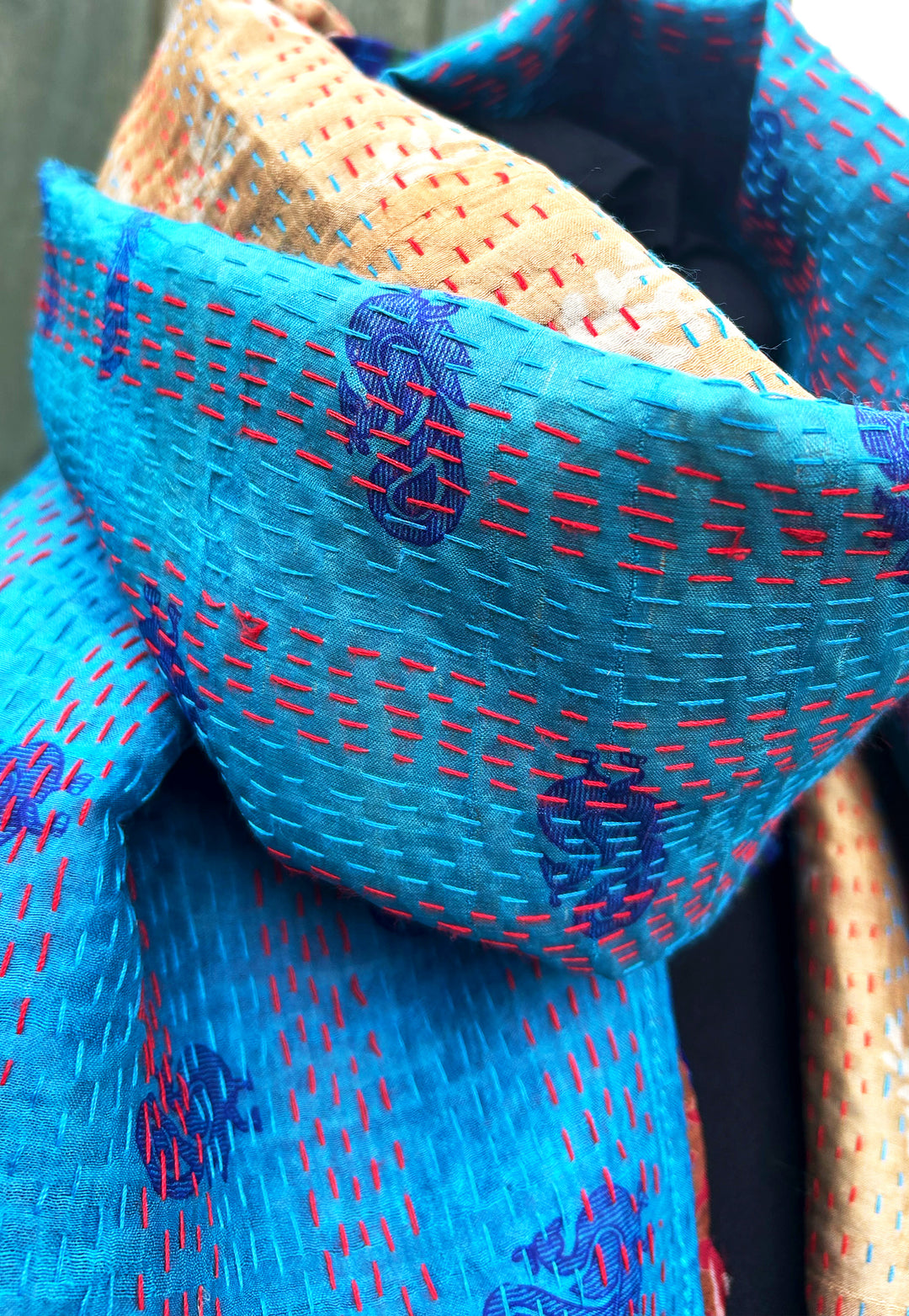 Silk Kantha Stole | Althea