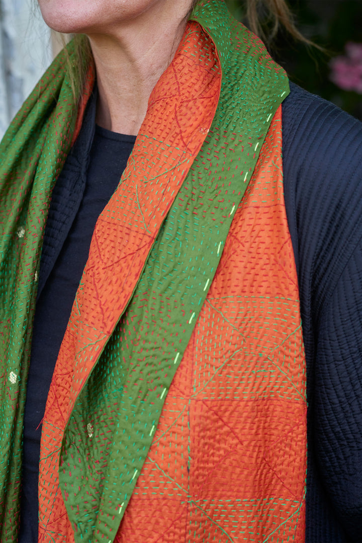 Silk Kantha Shawl | Annie