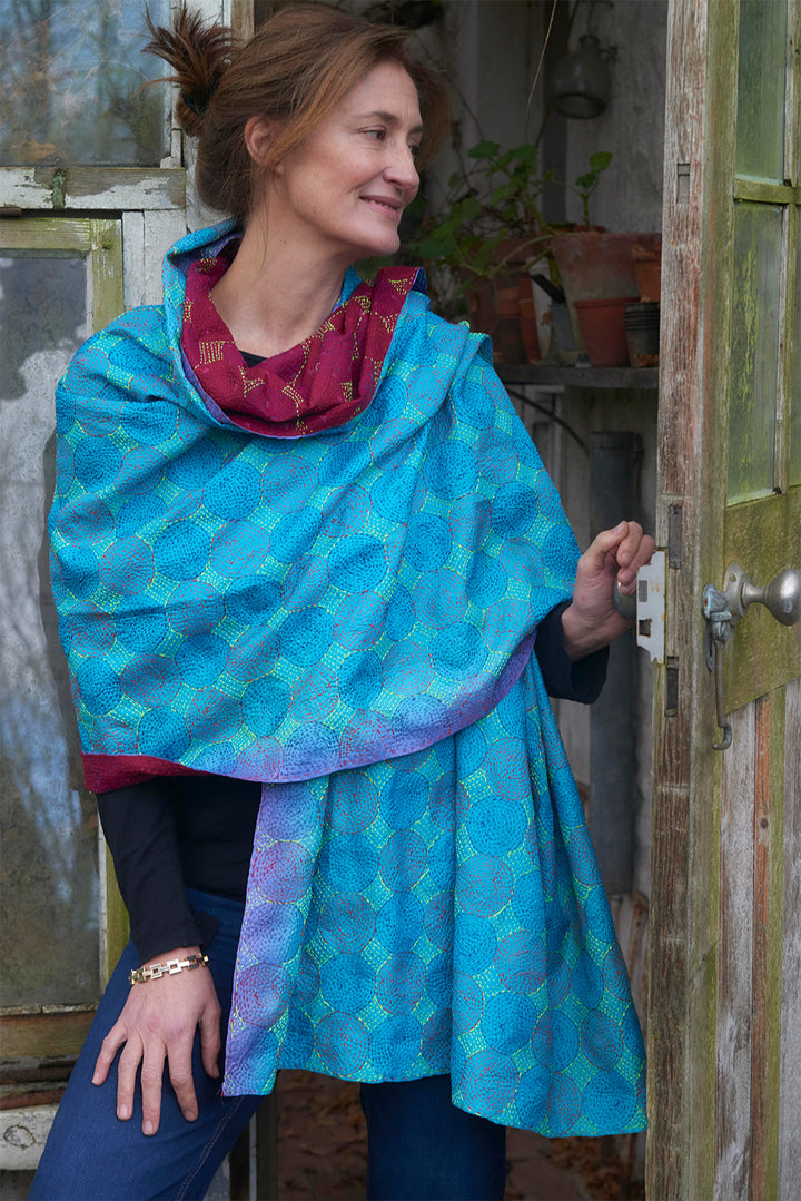 Silk Kantha Shawl | Anoushka