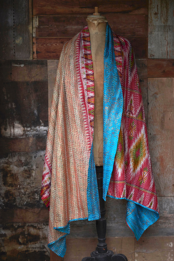 Silk Kantha Shawl | Aziza