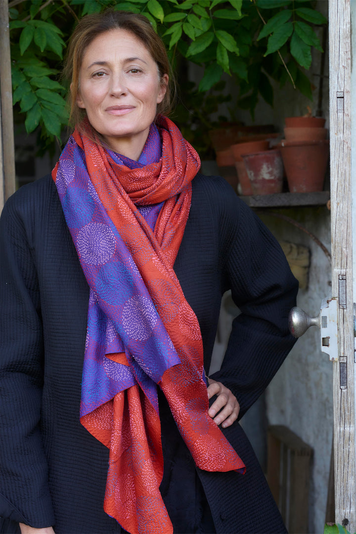 Silk Kantha Shawl | Carmen