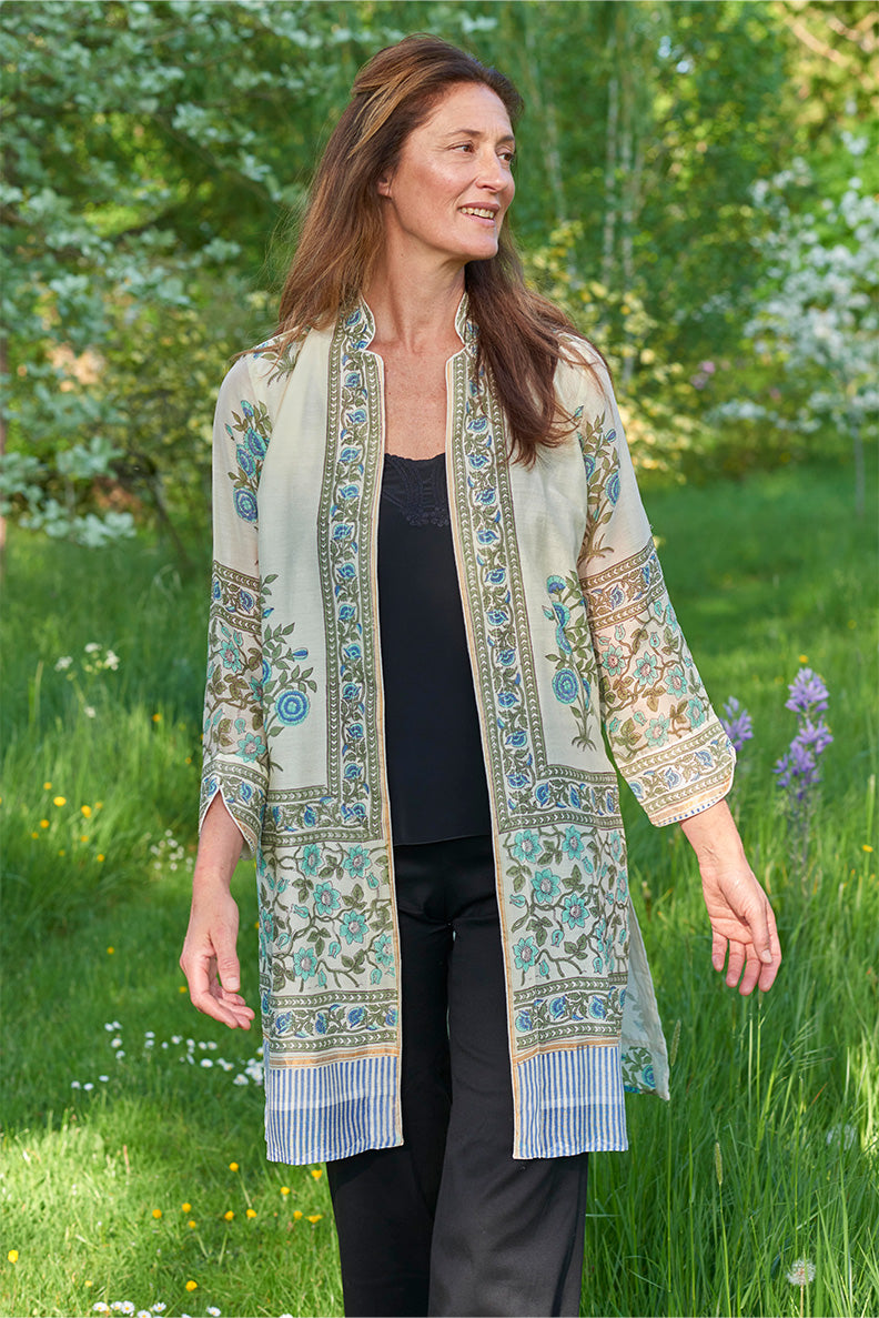 Chanderi Silk / Chamomile / UK 12-14