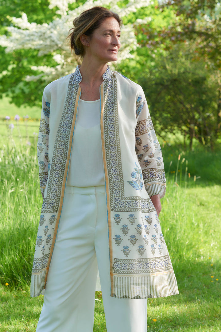 Chanderi Silk / Cornflower / UK 12-14