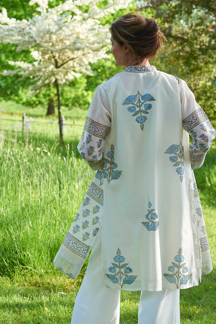 Chanderi Silk / Cornflower / UK 12-14