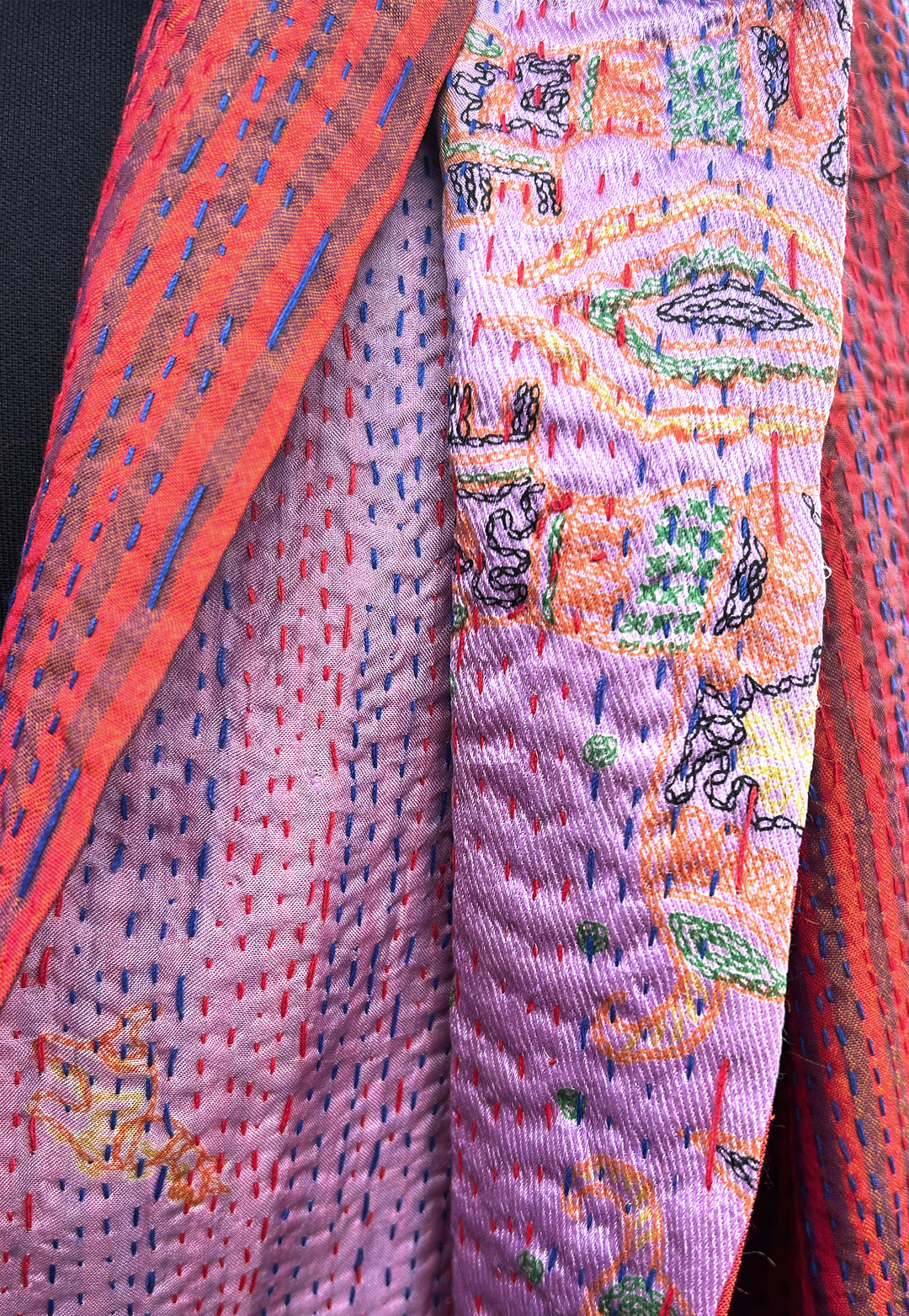 Silk Kantha Stole | Emilia