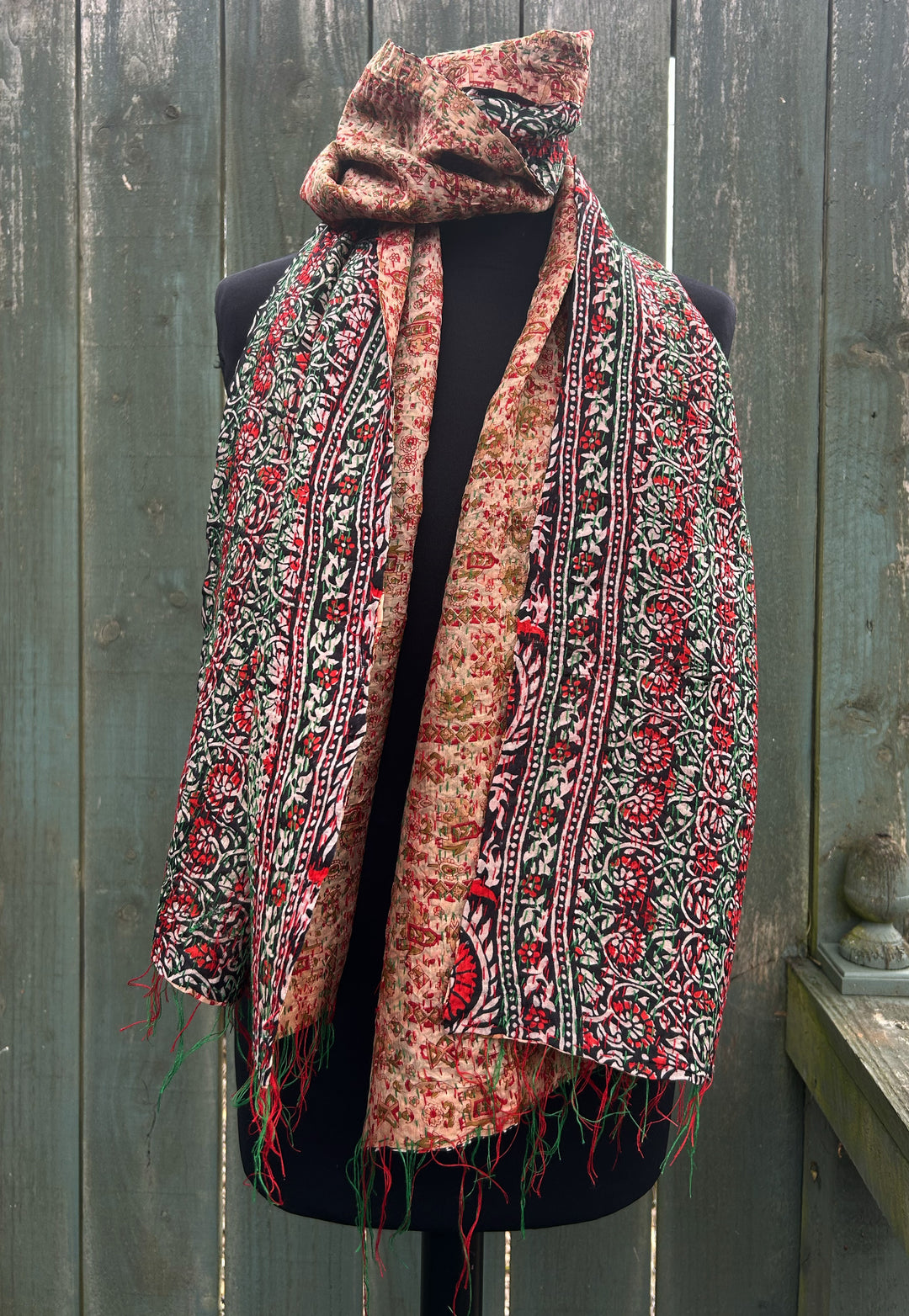 Silk Kantha Stole | Fifi