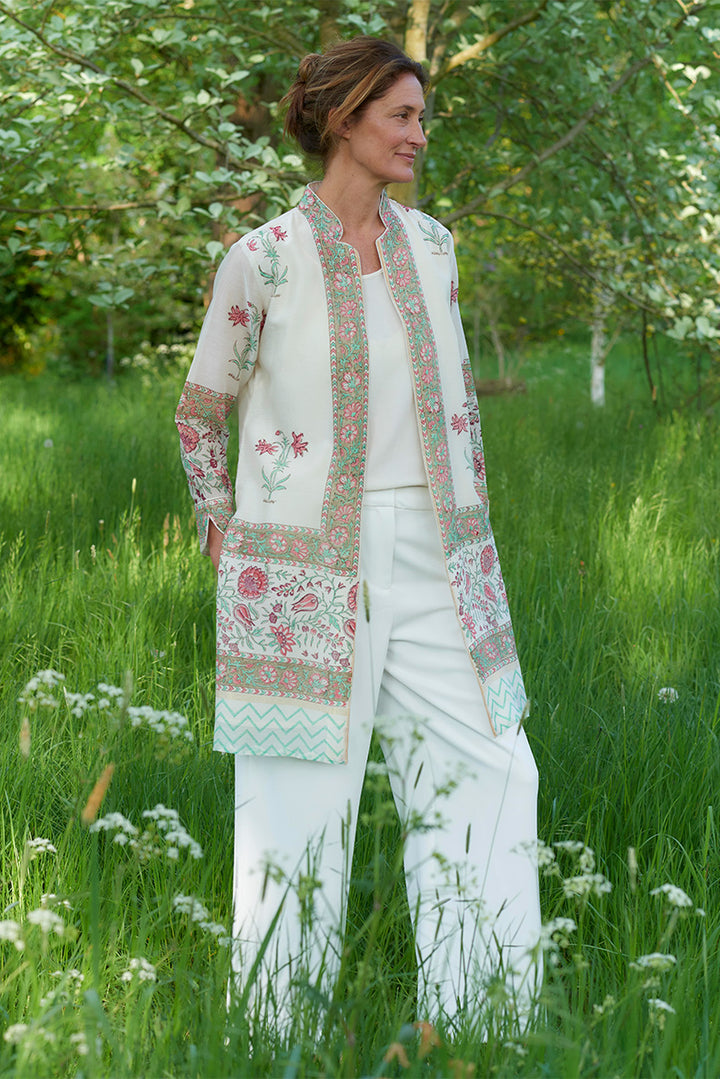 Chanderi Silk / Forget-Me-Not / UK 14-16