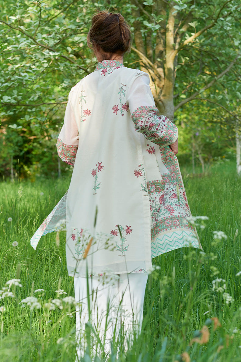 Chanderi Silk / Forget-Me-Not / UK 14-16