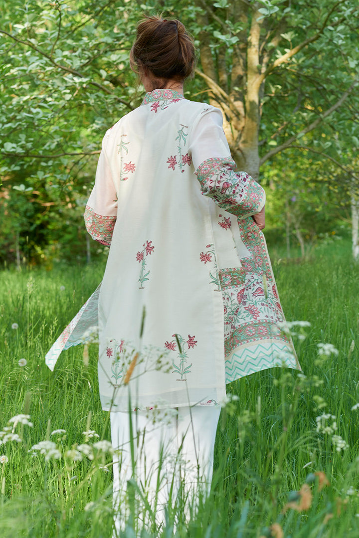 Chanderi Silk / Forget-Me-Not / UK 14-16