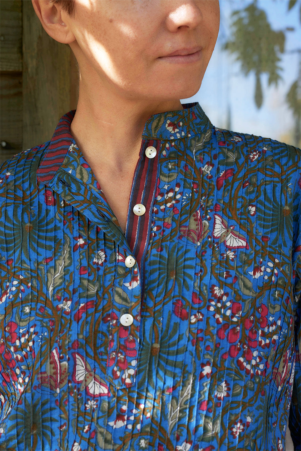 Pintuck Cotton Top | Garden at Daybreak