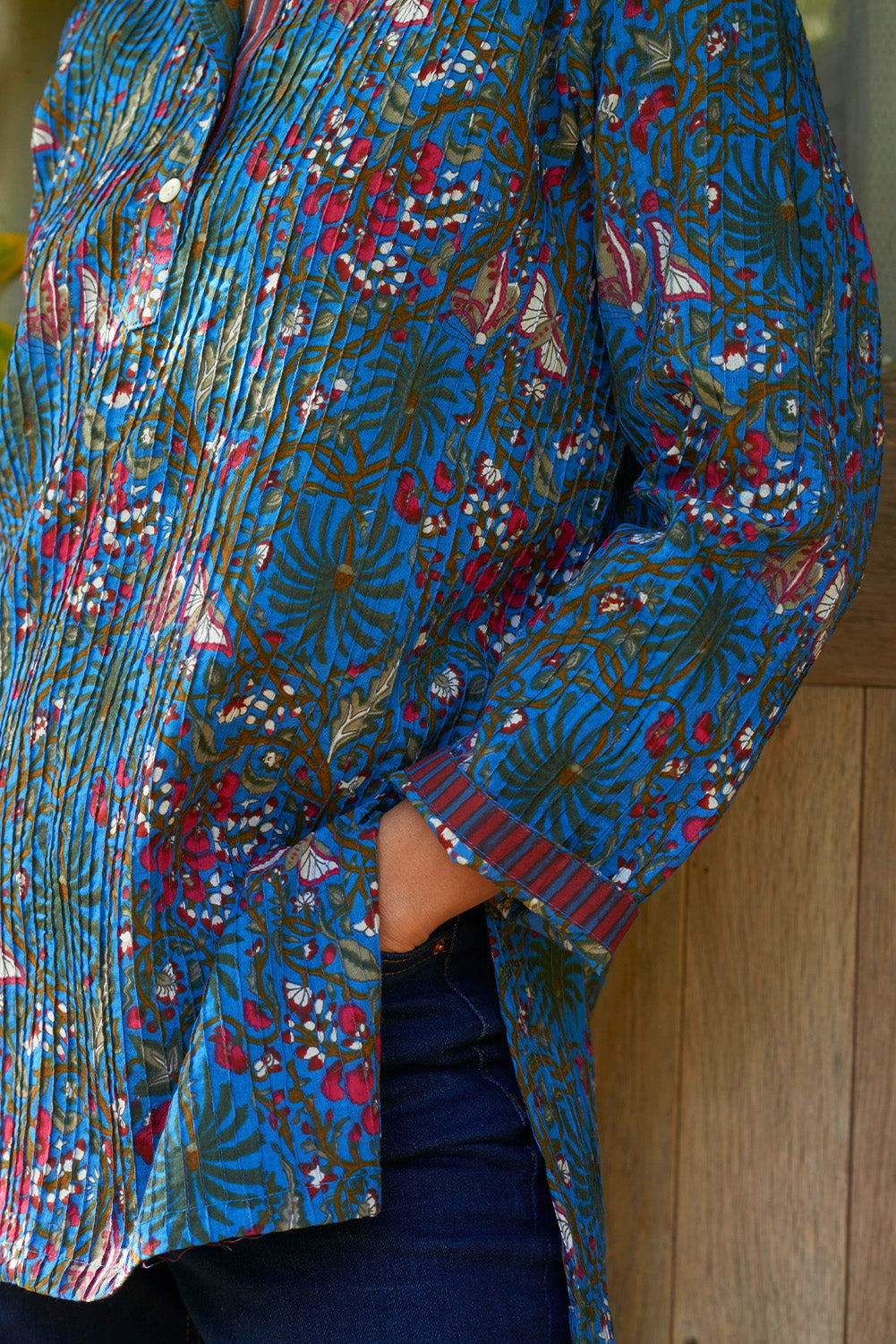 Pintuck Cotton Top | Garden at Daybreak