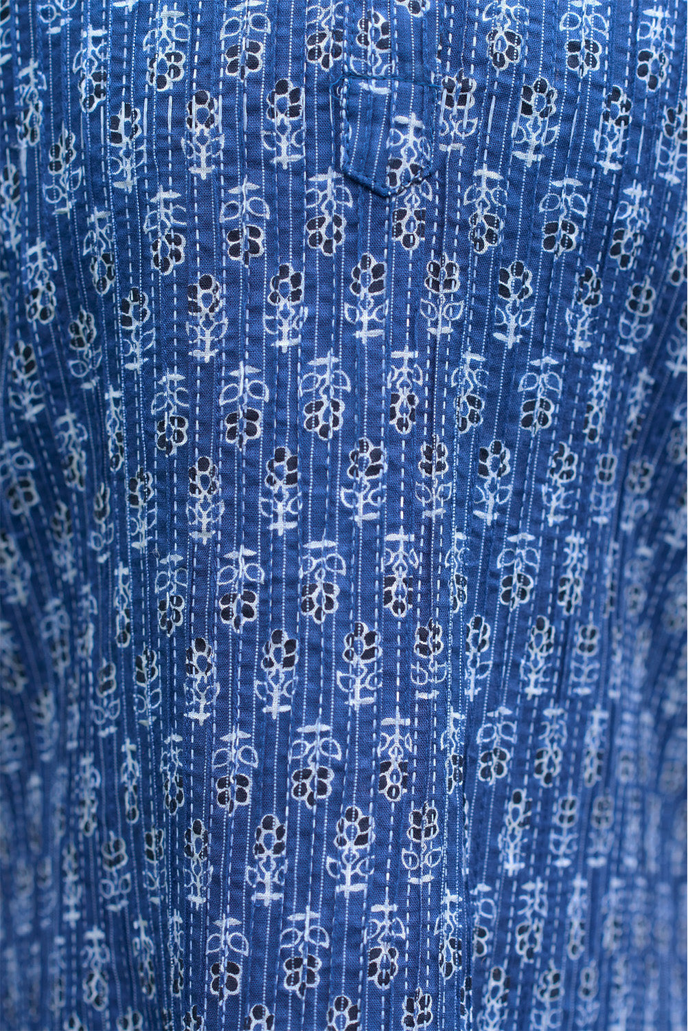 Pintuck Cotton Top | Indigo Stitch