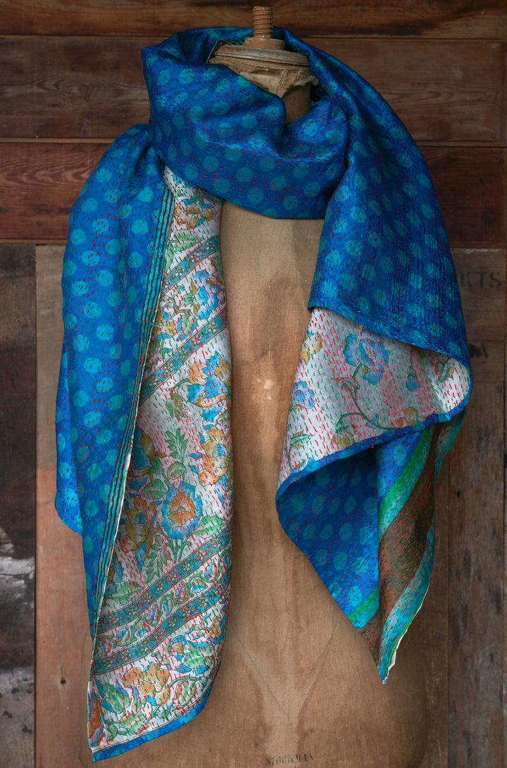 Silk Kantha Shawl | Joy