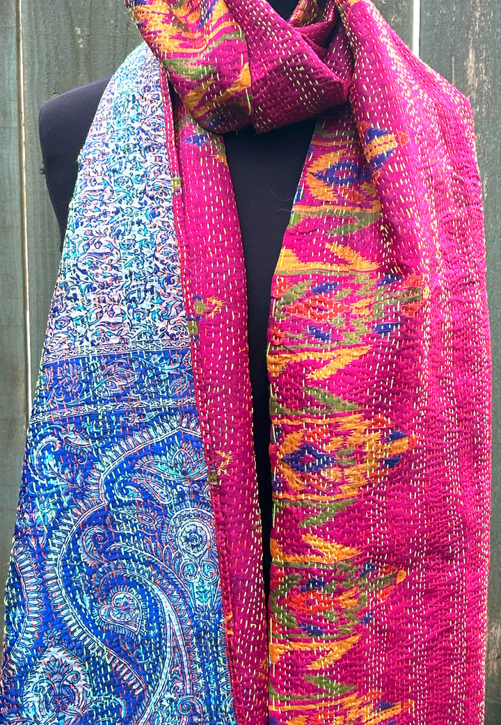 Silk Kantha Stole | Juniper
