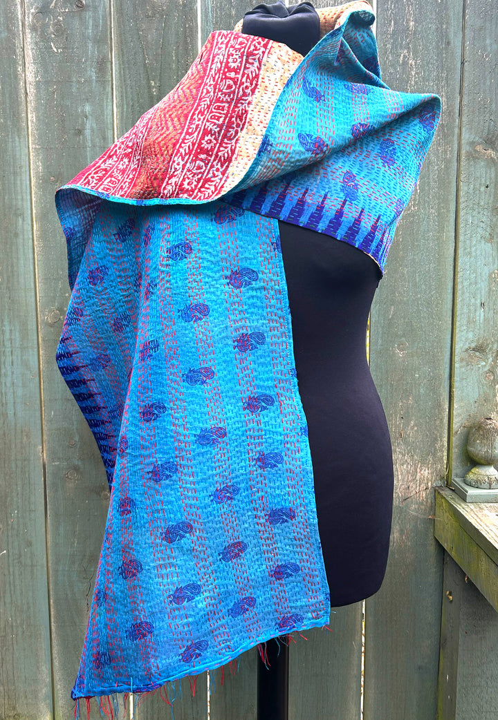 Silk Kantha Stole | Laila