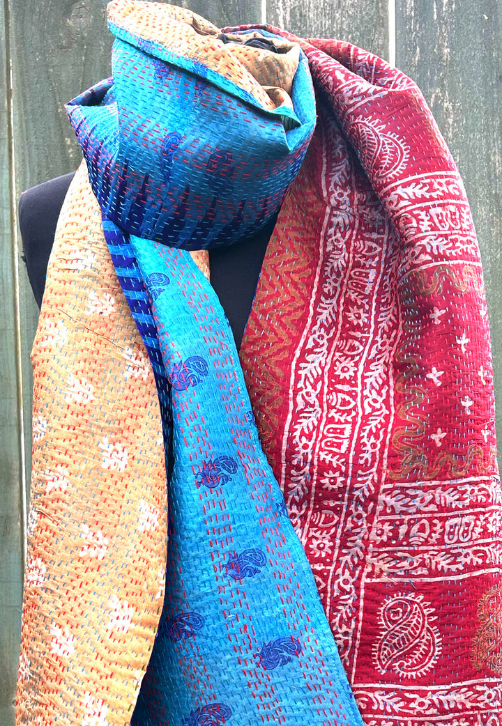 Silk Kantha Stole | Laila