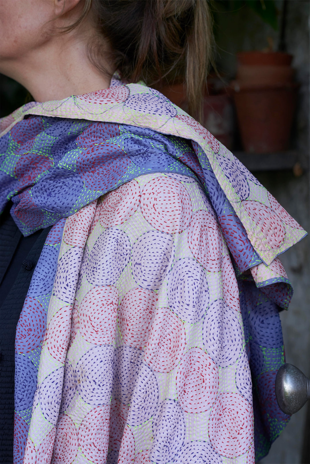 Silk Kantha Shawl | Maya