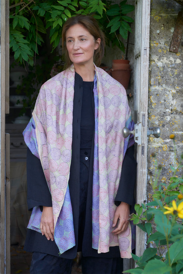 Silk Kantha Shawl | Maya